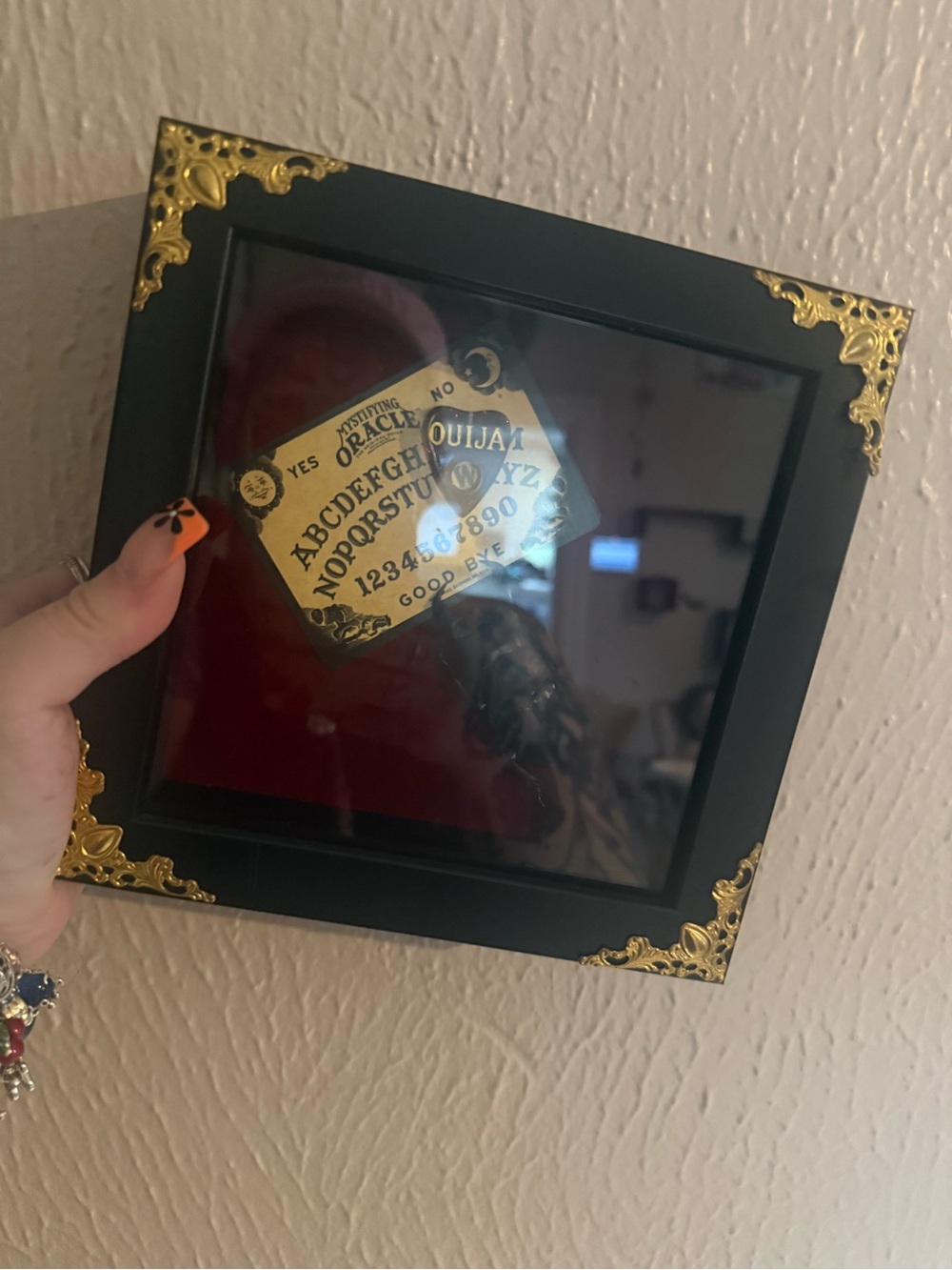 Black and Gold Ouija Display Frame - Home Accents